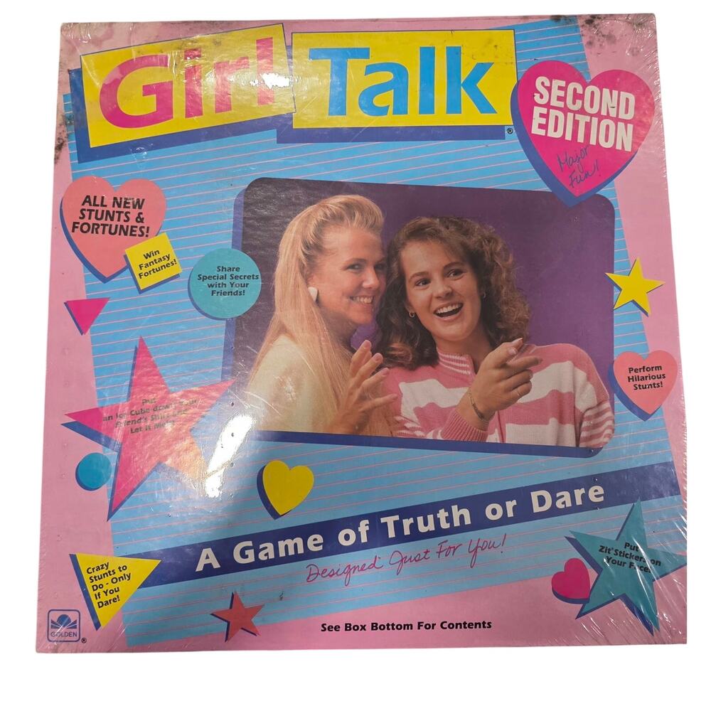 Vintage 1990 Girl Talk Golden Special Edition Board Game Sealed Brand New